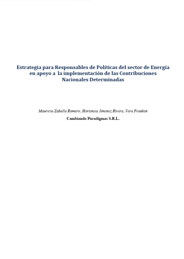 Estrategia para responsables de politicas del sector de energia en apoyo a la mplementacion de las contribuciones nacionales deteminadas